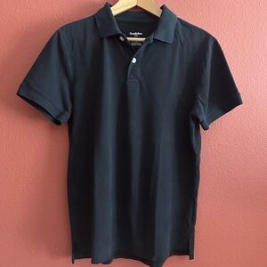 Goodfellow & Co Men's Black Pique Polo Shirt Size M